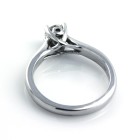 Solitaire Diamond Engagement Ring, 14Kt White Gold